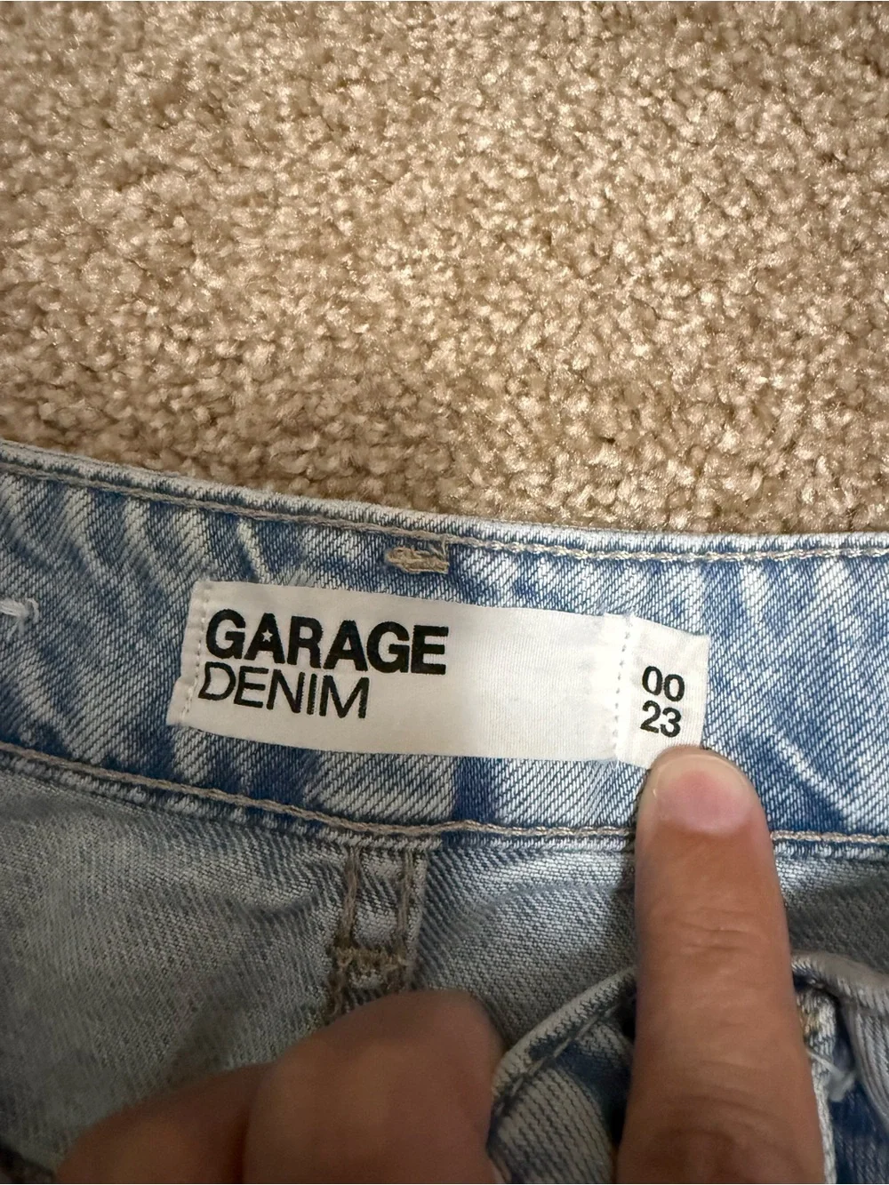 GARAGE Denim Light Blue Denim Shorts